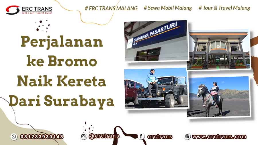 naik kereta dari surabaya ke bromo
