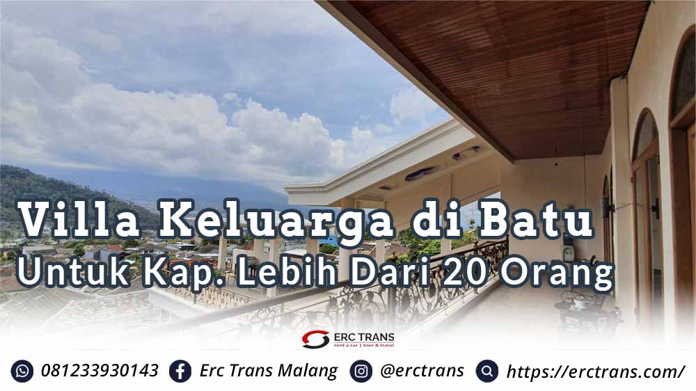 villa keluarga di batu