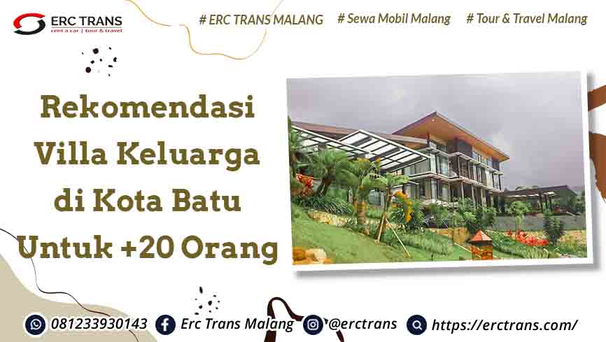 villa untuk 20 orang di batu