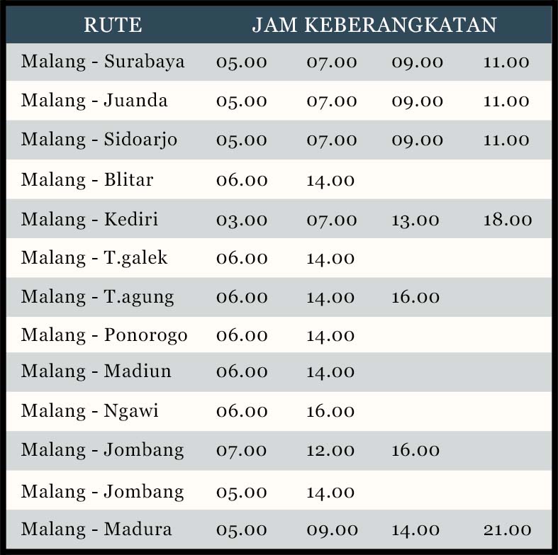 agen travel malang terbaik